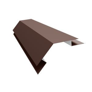 Планка угла внешнего сложного 135 градусов Экобрус Grand Line 0,45 Drap RAL 8017 шоколад (3м)