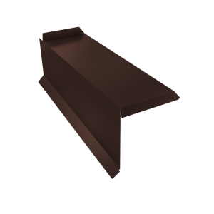 Планка торцевая сегментная 30мм Левая 0,5 Drap RAL 8017 шоколад
