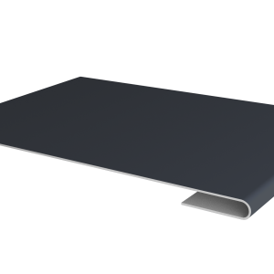 Планка стыковочная 0,5 Satin с пленкой RAL 7024 мокрый асфальт (3м)
