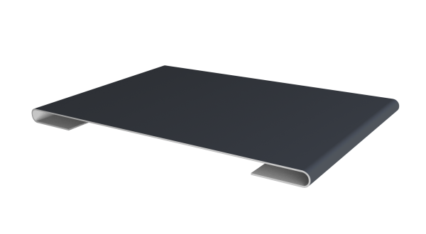 Планка стыковочная 0,5 Satin с пленкой RAL 7024 мокрый асфальт (3м)