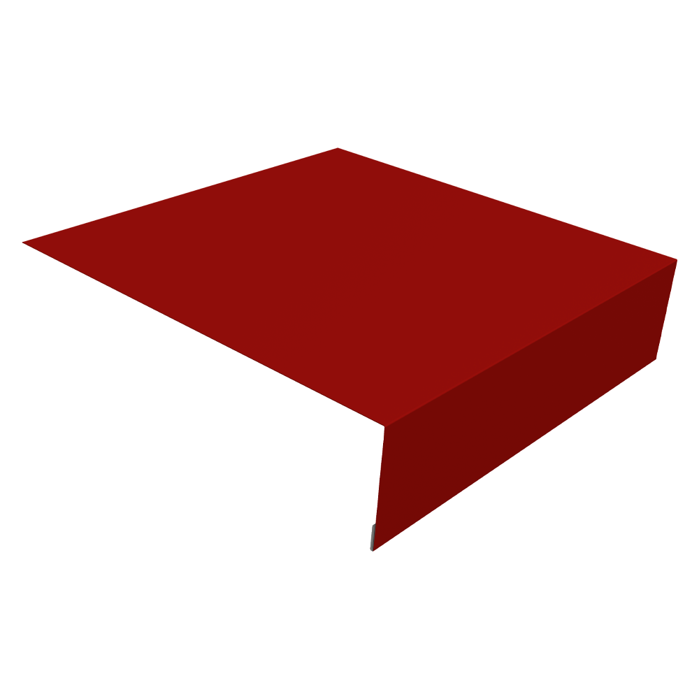 Планка околооконная простая 200х50 0,7 PE с пленкой RAL 3011 коричнево-красный (2м)