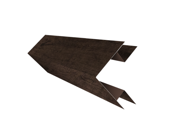 Угол внешний сложный 75х75 0,45 Print Elite Antique Wood TwinColor (3м)