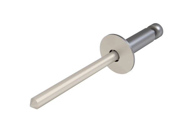 Заклёпка вытяжная Daxmer 4,8х21х14 (200шт) нерж/нерж RAL 9001