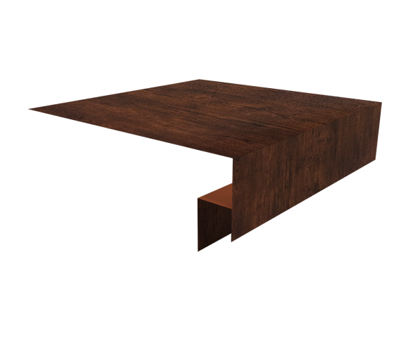 Планка околооконная сложная 200х50х18 (j-фаска) 0,4 Print Premium Cherry Wood Dark FTC (3м)