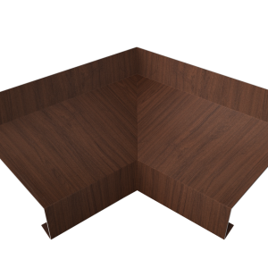 Угол отлива внутренний 70 0,45 Print Elite с пленкой Choco Wood TwinColor