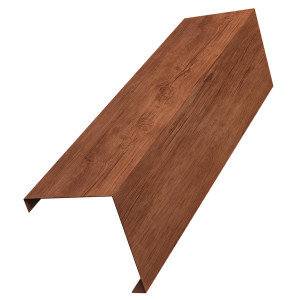 Декоративная накладка на столб универсальная угловая 62х55 для забора жалюзи 0,45 Print Premium Rowan Wood Intense FTC (1,8м)