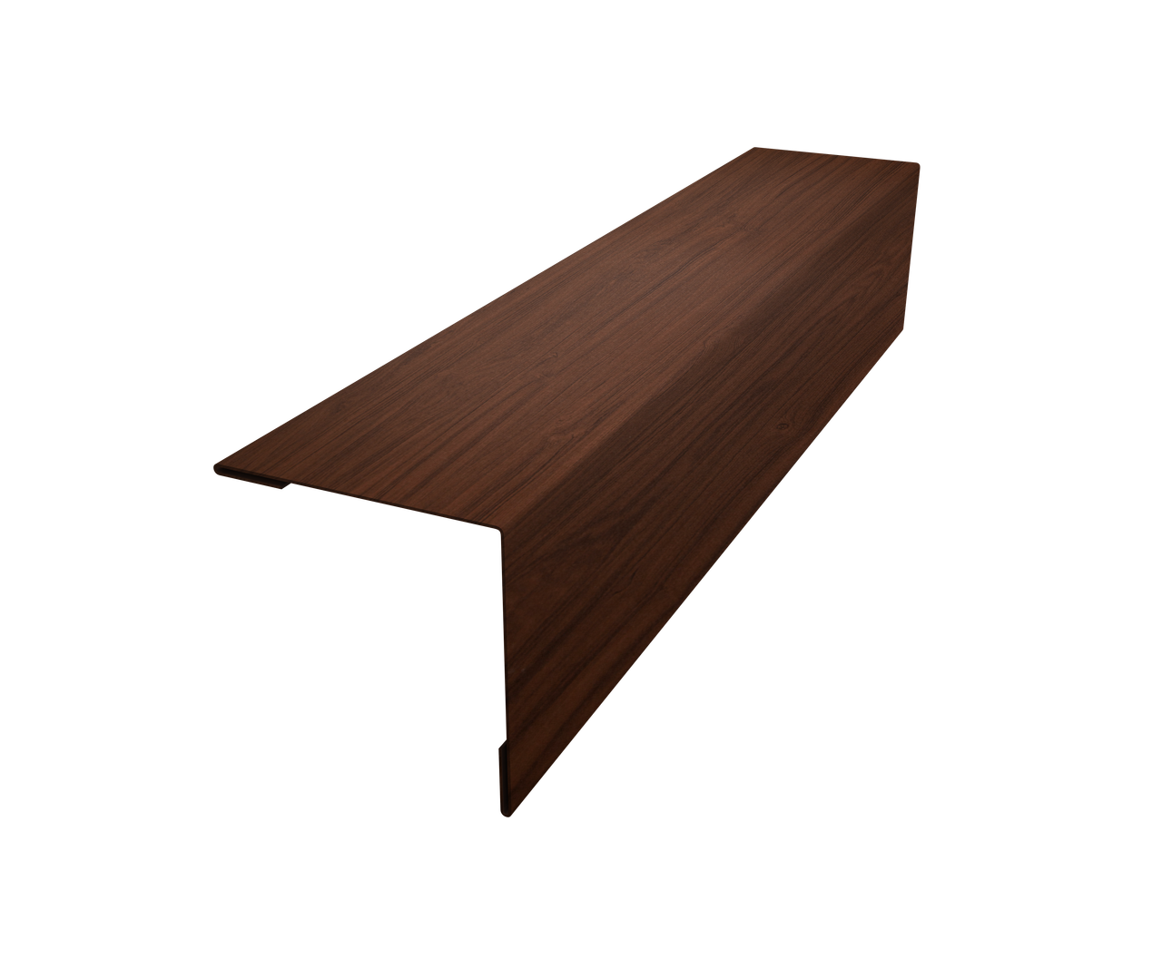 Планка завершающая 50х50 жалюзи Milan 0,45 Print Elite Choco Wood TwinColor (3м)