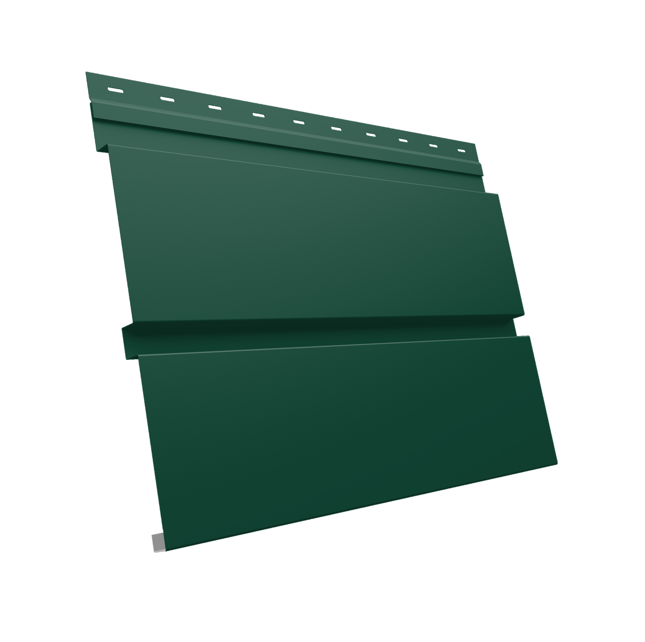 Софит металлический Квадро Брус без перфорации 0,45 PE с пленкой RAL 6005 зеленый мох