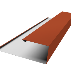 Планка торцевая страховочная 0,45 Drap TX RAL 8004 терракота (3м)