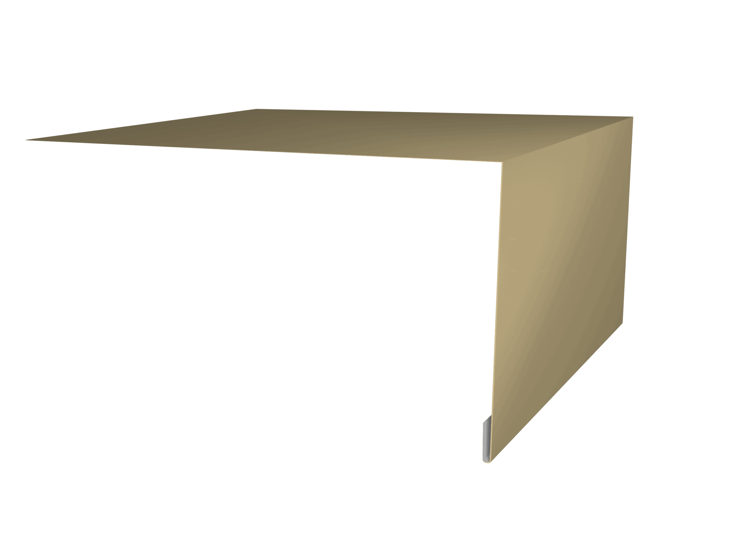 Планка околооконная простая 250х75 0,7 PE с пленкой RAL 1014 слоновая кость (3м)