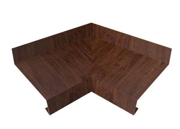 Угол отлива внутренний 50 0,4 Print Premium с пленкой Cherry Wood Fresh TwinColor