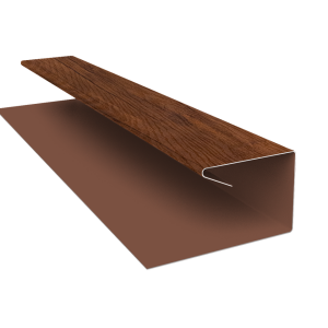 Планка П-образная завершающая сложная (КД) 0,45 Print Premium Golden Wood Fresh TwinColor (3м)
