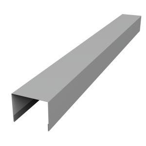 Крышка жалюзи Palermo 0,5 Satin RAL 9006 бело-алюминиевый (2м)