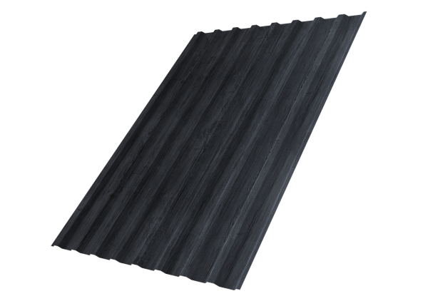 Профнастил С20B 0,45 Print Premium Grey Wood TwinColor