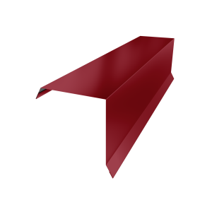 Планка торцевая 95х95 0,45 PE с пленкой RAL 3003 рубиново-красный (2м)