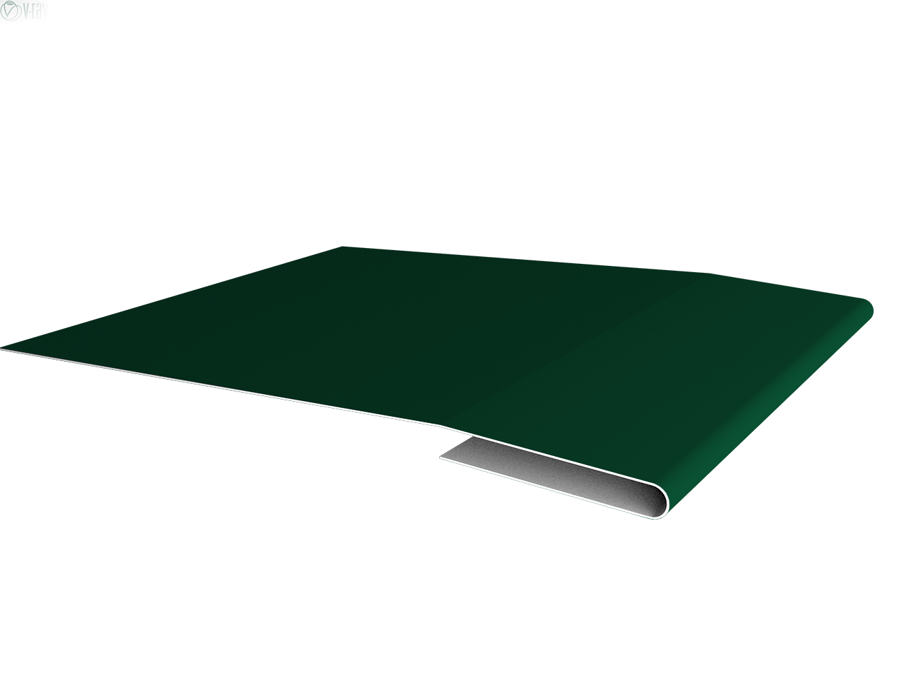 Планка начальная 0,5 PE с пленкой RAL 6005 зеленый мох (2м)