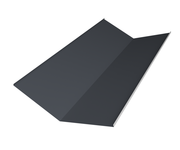 Планка ендовы нижней 300х300 0,5 PurPro с пленкой RAL 7024 мокрый асфальт (3м)