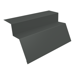 Планка карнизная для металлочерепицы квинта Uno 0,45 PE с пленкой RAL 7005 мышино-серый (3м)