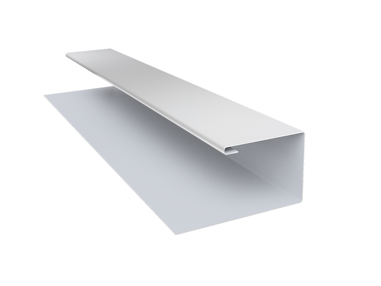 Планка П-образная Блок-Хаус new Grand Line 0,4 PE с пленкой RAL 9003 сигнальный белый (2м)