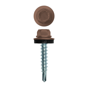 Саморез кровельный 4,8х29 (250шт) сверло №1 RAL 8025