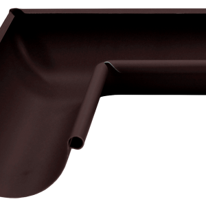 Угол желоба внутренний 90 гр 125 мм Matte PU RAL 9005