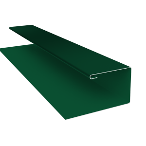 Планка П-образная Блок-Хаус new Grand Line 0,45 PE-Double с пленкой RAL 6005 зеленый мох (3м)