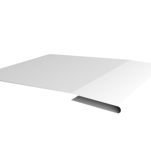 Планка начальная 0,5 PE с пленкой RAL 9003 сигнальный белый (3м)