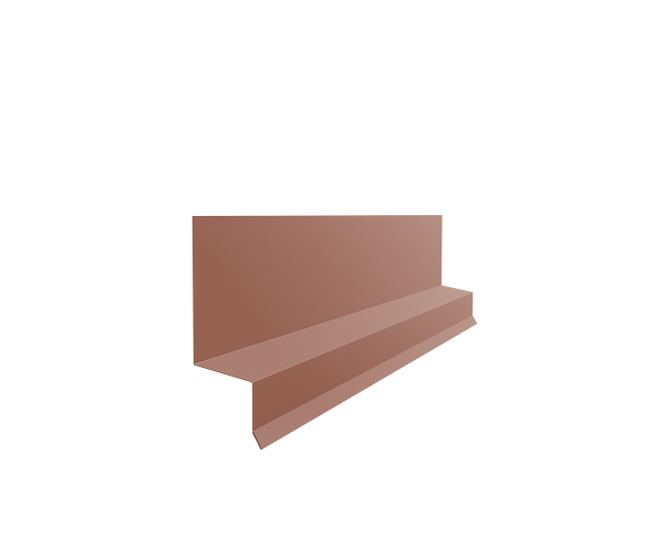 Отлив верхний фальц 0,5 Satin Matt RAL 8004 терракота (3м)