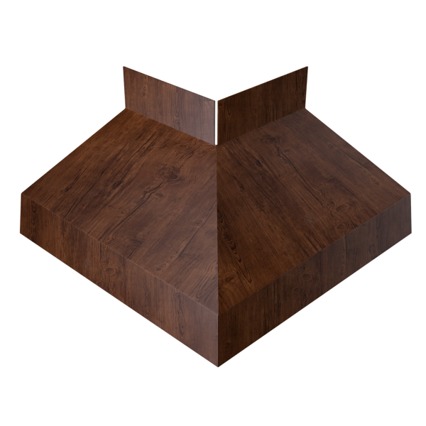 Угол отлива внешний 50 0,4 Print Premium с пленкой Cherry Wood Fresh TwinColor