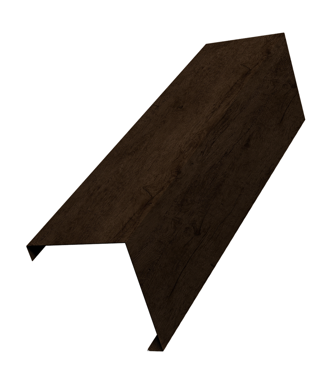 Декоративная накладка на столб универсальная угловая 62х55 для забора жалюзи 0,45 Print-double Elite Antique Wood (3м)