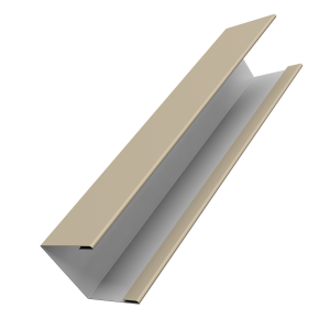 Крышка жалюзи Milan Slim 0,5 Satin RAL 1015 светлая слоновая кость (3м)