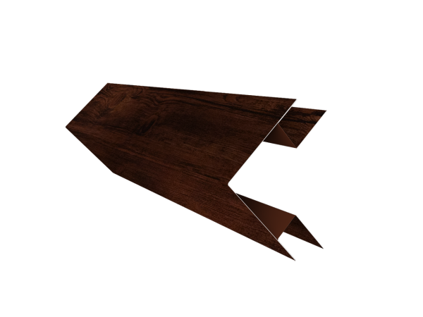 Планка угла внешнего сложного Экобрус Grand Line 0,45 Print Elite с пленкой Cherry Wood TwinColor (3м)