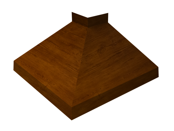 Угол отлива внешний 100 0,4 Print Premium с пленкой Golden Wood Intense FTC