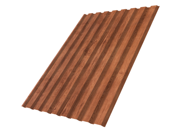 Профнастил С20A 0,45 Print Premium Rowan Wood Intense FTC
