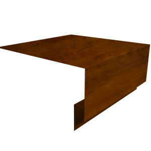 Планка околооконная сложная 250х75х18 (j-фаска) 0,45 Print-Double Premium Golden Wood Intense F (3м)