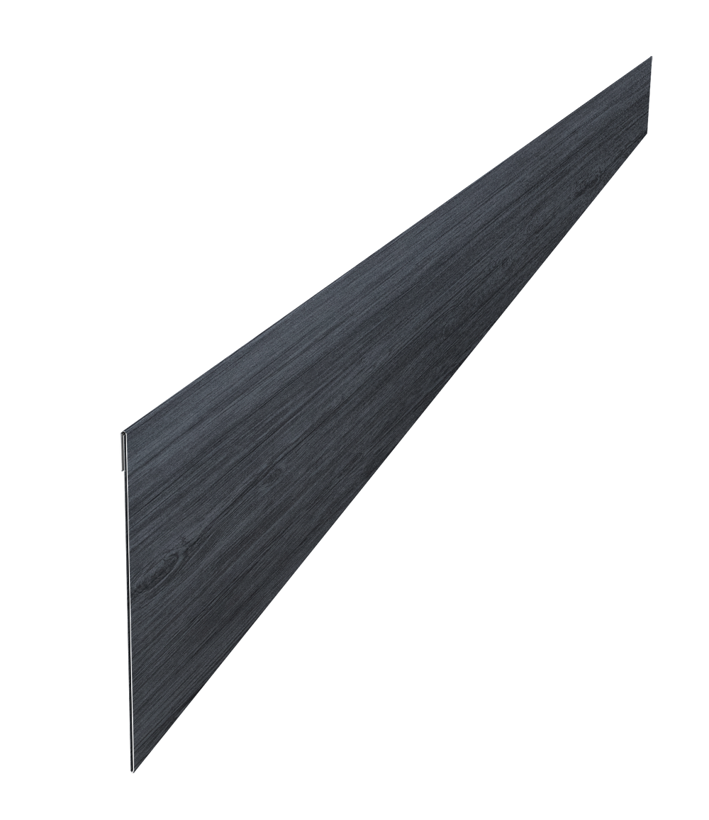 Ламель забора жалюзи Palermo 0,45 Print Premium с пленкой Grey Wood TwinColor