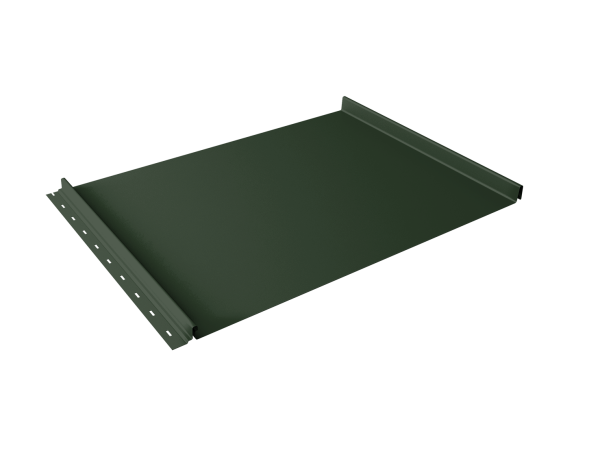 Кликфальц Grand Line 0,5 Satin Matt TX с пленкой на замках RAL 6020 хромовая зелень