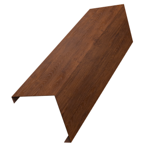 Декоративная накладка на столб универсальная угловая 60х60 для забора жалюзи 0,45 Print Premium Golden Wood Fresh TwinColor (3м)