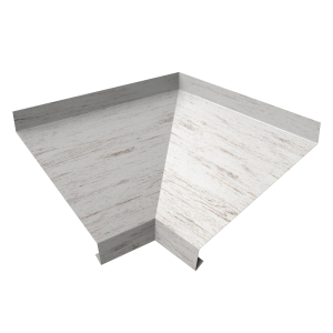 Угол отлива внутренний 150 0,45 Print Elite с пленкой Snow Wood TwinColor
