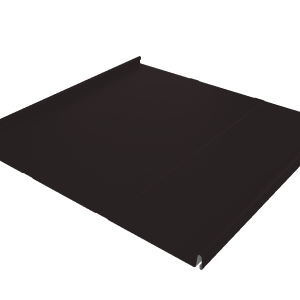 Фальц двойной стоячий Line Grand Line 0,5 Satin Matt TX с пленкой на замках RAL 9005 черный