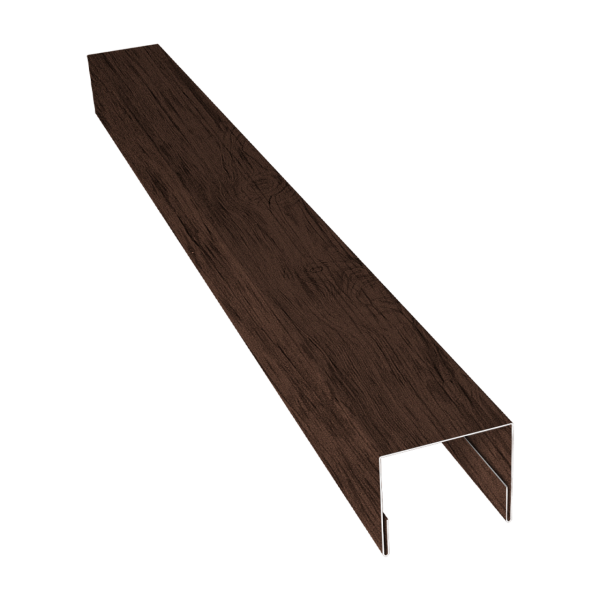 Планка П-образная заборная 24 0,45 Print-Double Premium Antique Wood (2,5м)