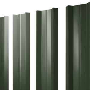 Штакетник М-образный А с прямым резом 0,5 Satin Matt TX RAL 6020 хромовая зелень