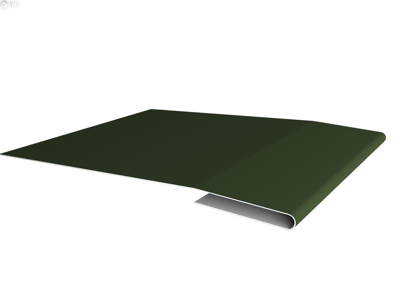 Планка начальная 0,5 Satin Matt TX RAL 6020 хромовая зелень (2м)