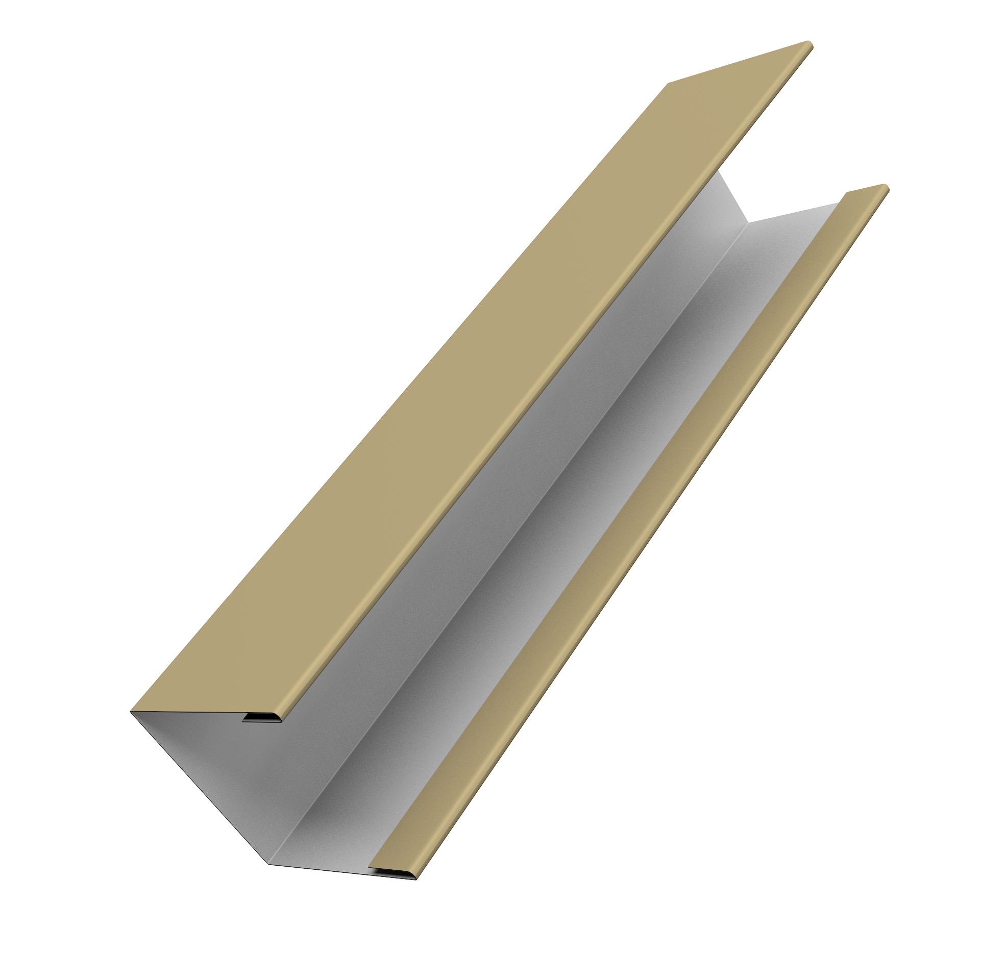 Крышка жалюзи Milan Slim 0,45 PE RAL 1014 слоновая кость (2м)