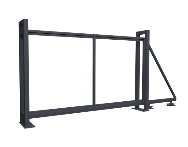 Ворота откатные Colority Zinc 2,03x3,5 RAL 7024