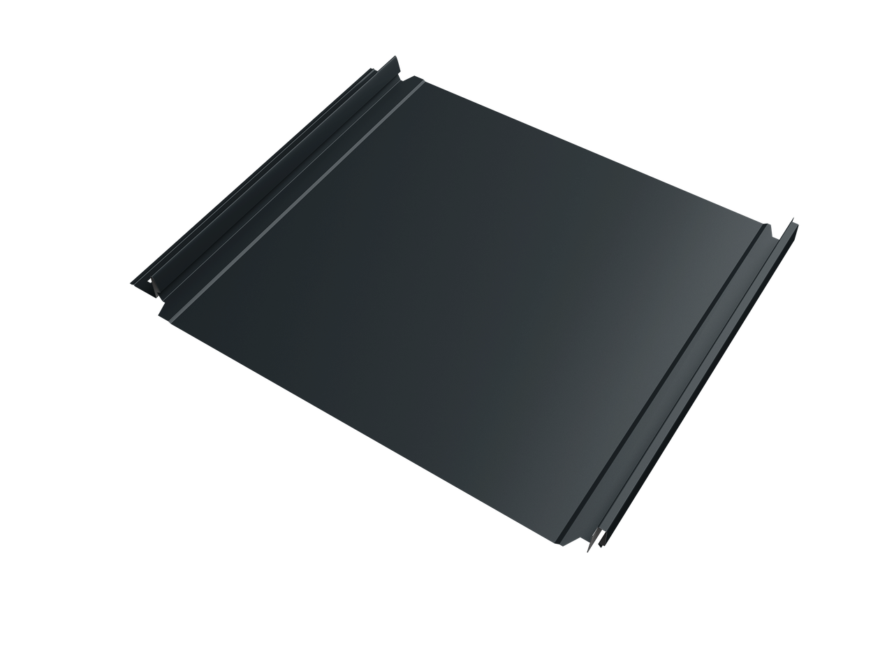 Кликфальц Double Pro Grand Line 0,5 Drap с пленкой на замках RAL 7016 антрацитово-серый
