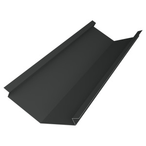 Планка ендовы нижней для композитной черепицы 140х140 0,5 Velur X RAL 7016 антрацитово-серый (3м)
