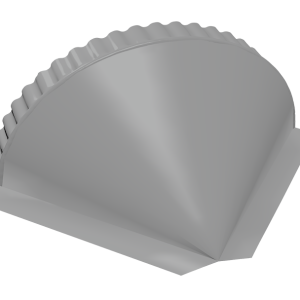 Заглушка конусная 0,45 PE RAL 9006 бело-алюминиевый