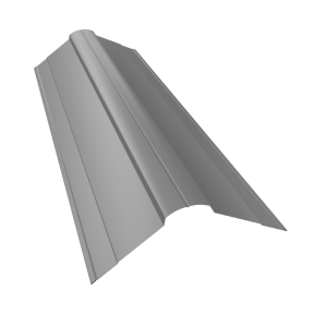 Планка конька фигурного 100x100 0,5 PE с пленкой RAL 7004 сигнальный серый (2м)