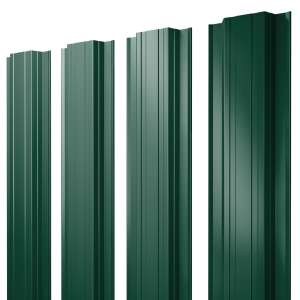 Штакетник Прямоугольный с прямым резом 0,5 Satin Matt TX RAL 6005 зеленый мох